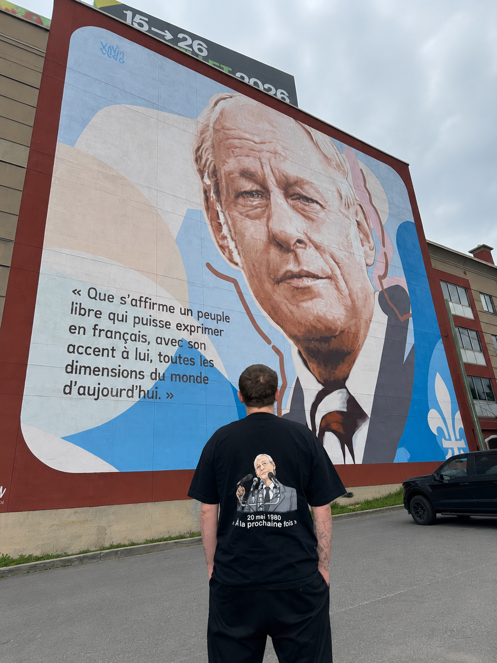 T SHIRT RENÉ LÉVESQUE « 20 mai 1980, À la prochaine fois »