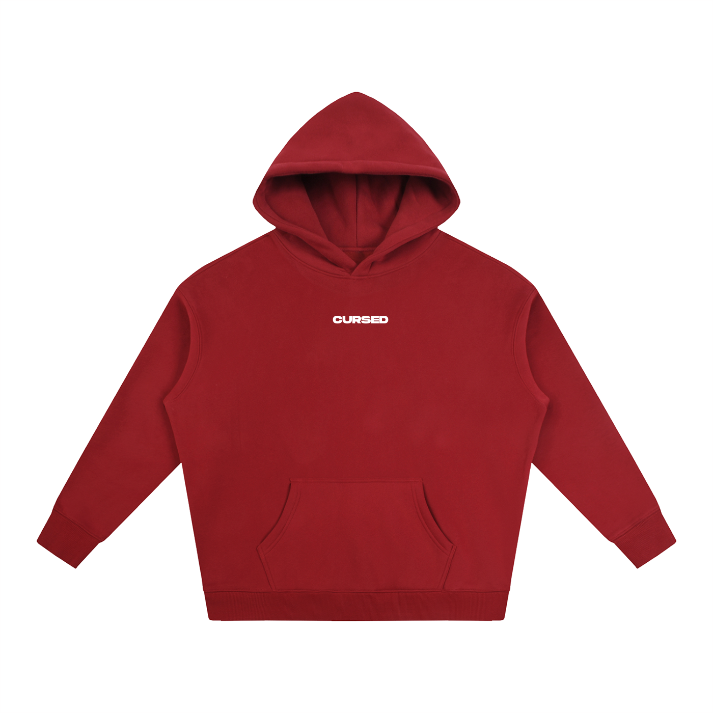 HOODIE CURSED - ROUGE