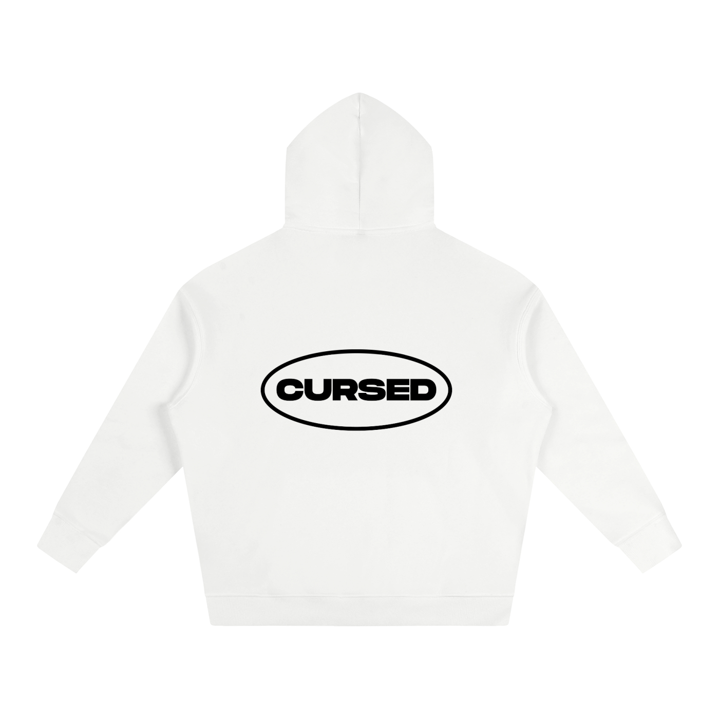 HOODIE CURSED  BLANC