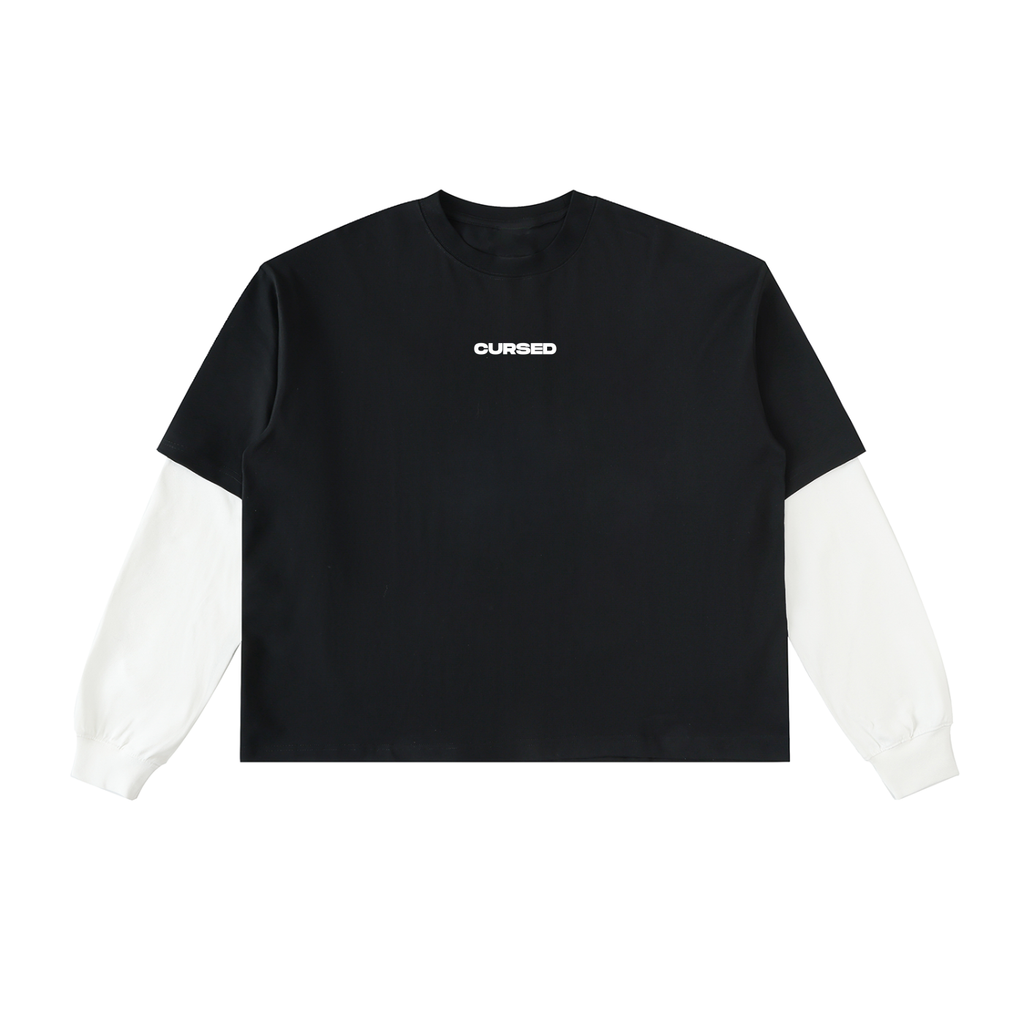 T SHIRT À EFFET DE MANCHES