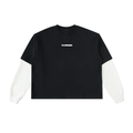 T SHIRT À EFFET DE MANCHES