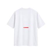 T-SHIRT "CURSED" - BLANC ET ROUGE