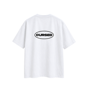 T-SHIRT "CURSED" BLANC