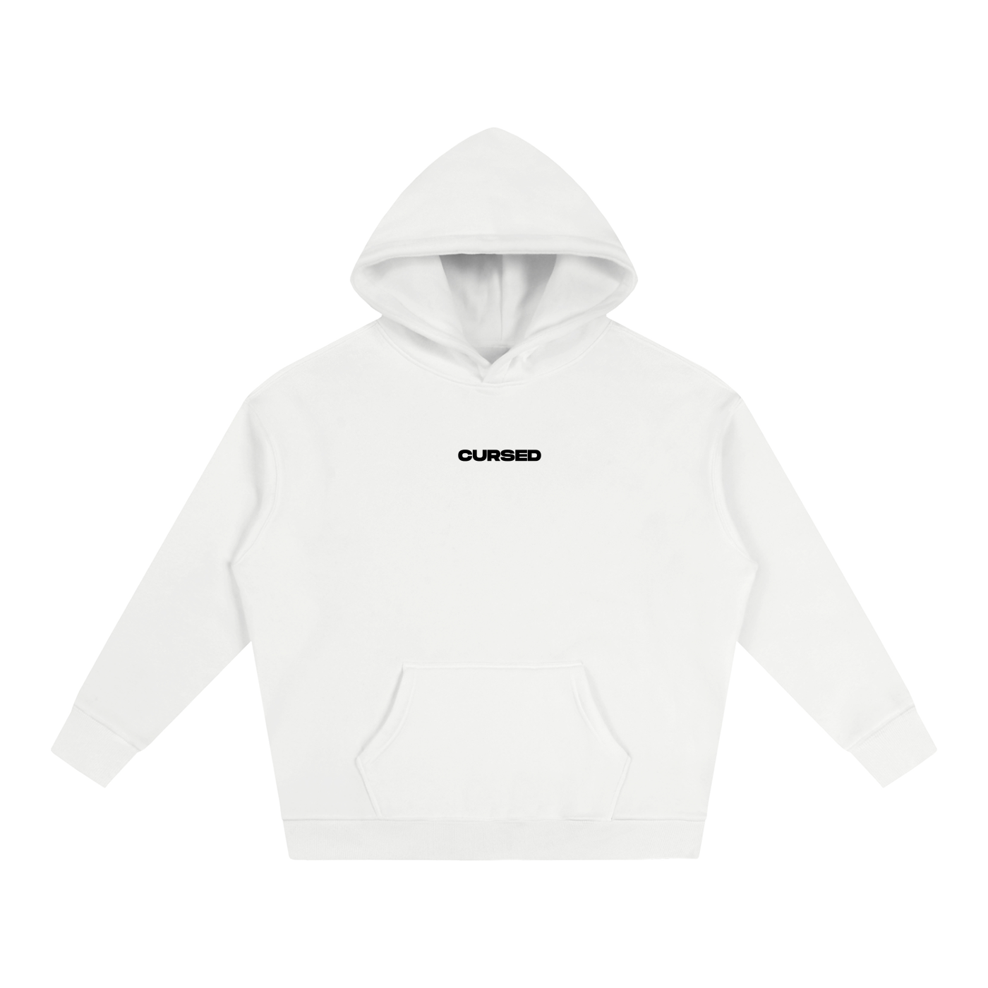 HOODIE CURSED  BLANC