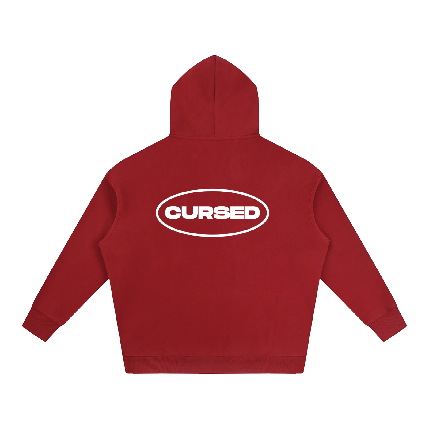 HOODIE CURSED - ROUGE