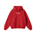 345GSM Men's Solid Color Pullover Hoodie Red