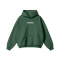 345GSM Men's Solid Color Pullover Hoodie Green