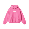 345GSM Women's Heavyweight Solid-Color Hoodie Rose Pink